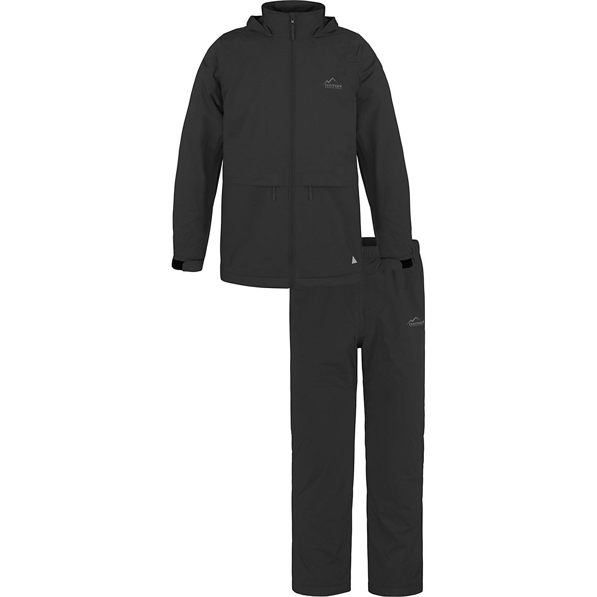 normani® Kinder Regenanzug Regenjacke und Regenhose Regenjacken schwarz normani® Kinder Regenanzug Regenjacke und Regenhose Regenjacken schwarz