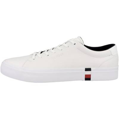 TOMMY HILFIGER Modern Vulc Corporate Leather Sneaker low Herren Sneakers Low weiß