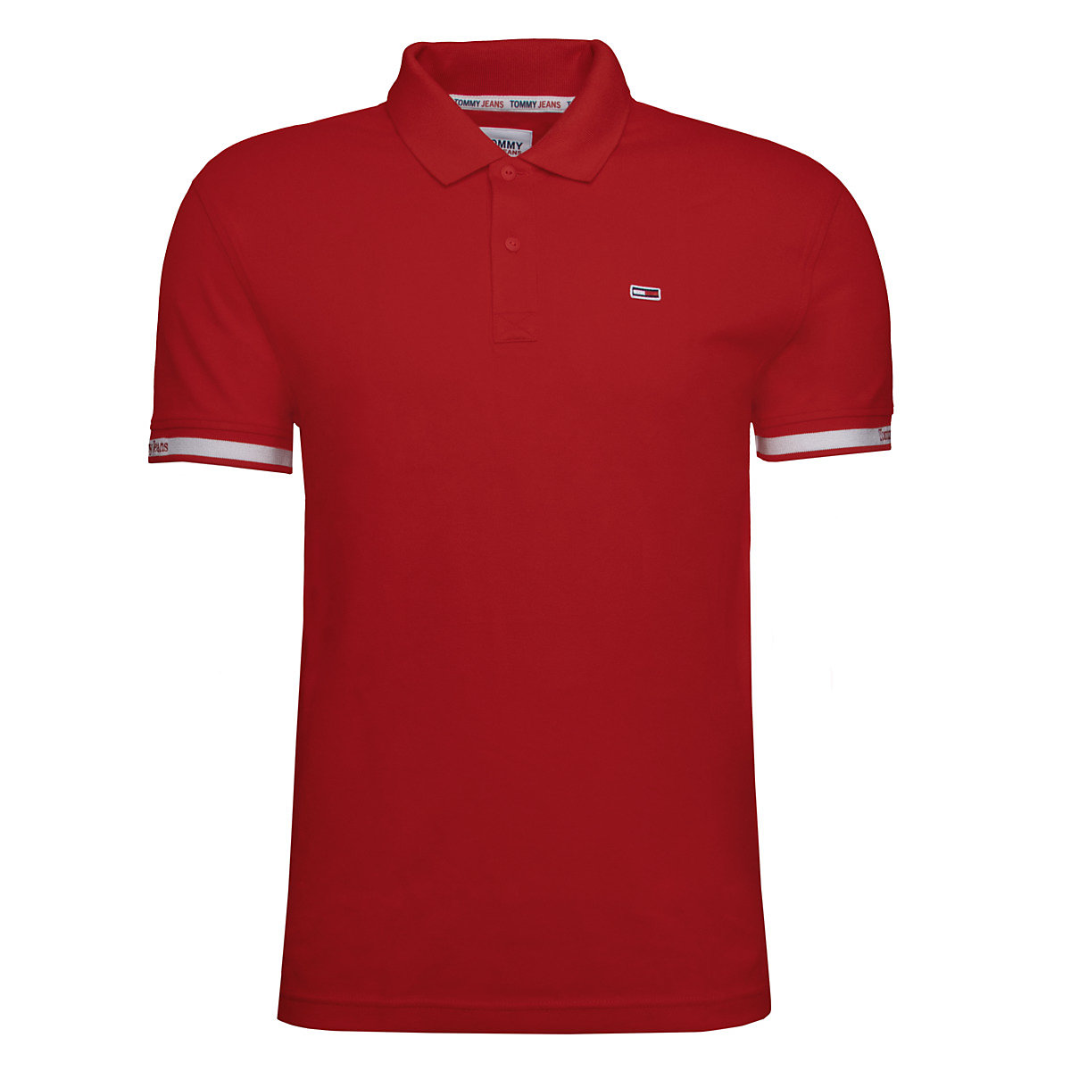 TOMMY HILFIGER Tommy Jeans Classic Essential Poloshirt Herren Poloshirts rot