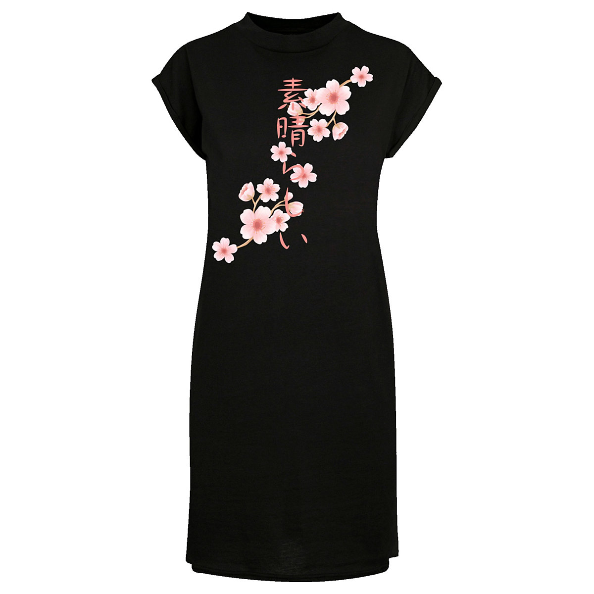 F4NT4STIC Kirschblüten Asien Kleider schwarz
