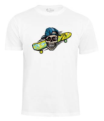Cotton Prime T-Shirt Summer Skull T-Shirts weiß