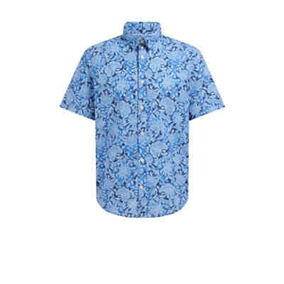 Herren-Regular-Fit-Hemd mit Muster Langarmhemden