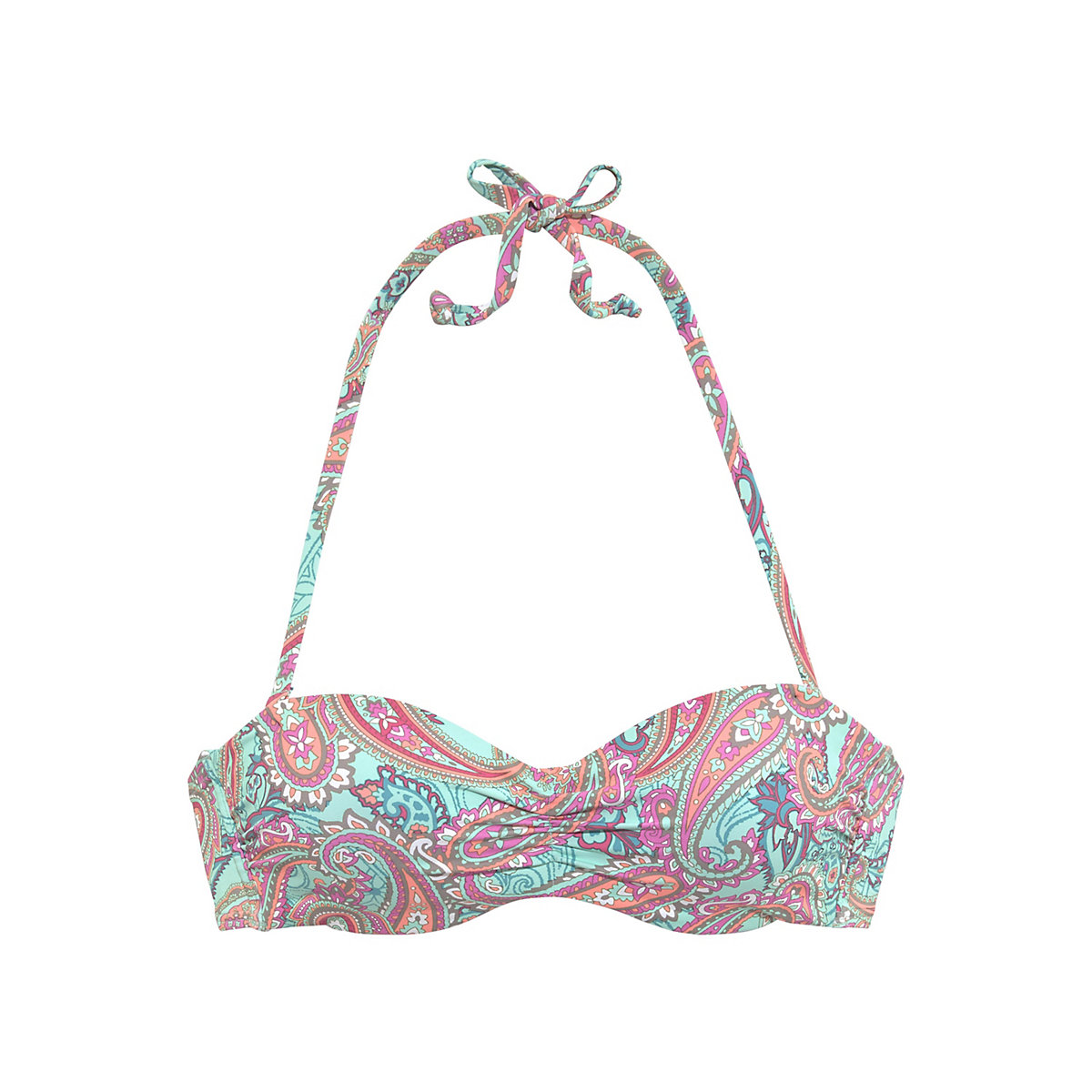 Venice Beach Bügel-Bandeau-Bikini-Top mint