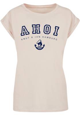 F4NT4STIC Damen T-Shirt Ahoi Knut & Jan Hamburg T-Shirts sand