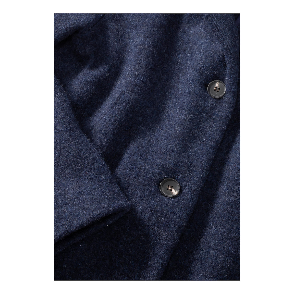 hessnatur Wollfleece-Mantel aus reiner Bio-Merinowolle dunkelblau