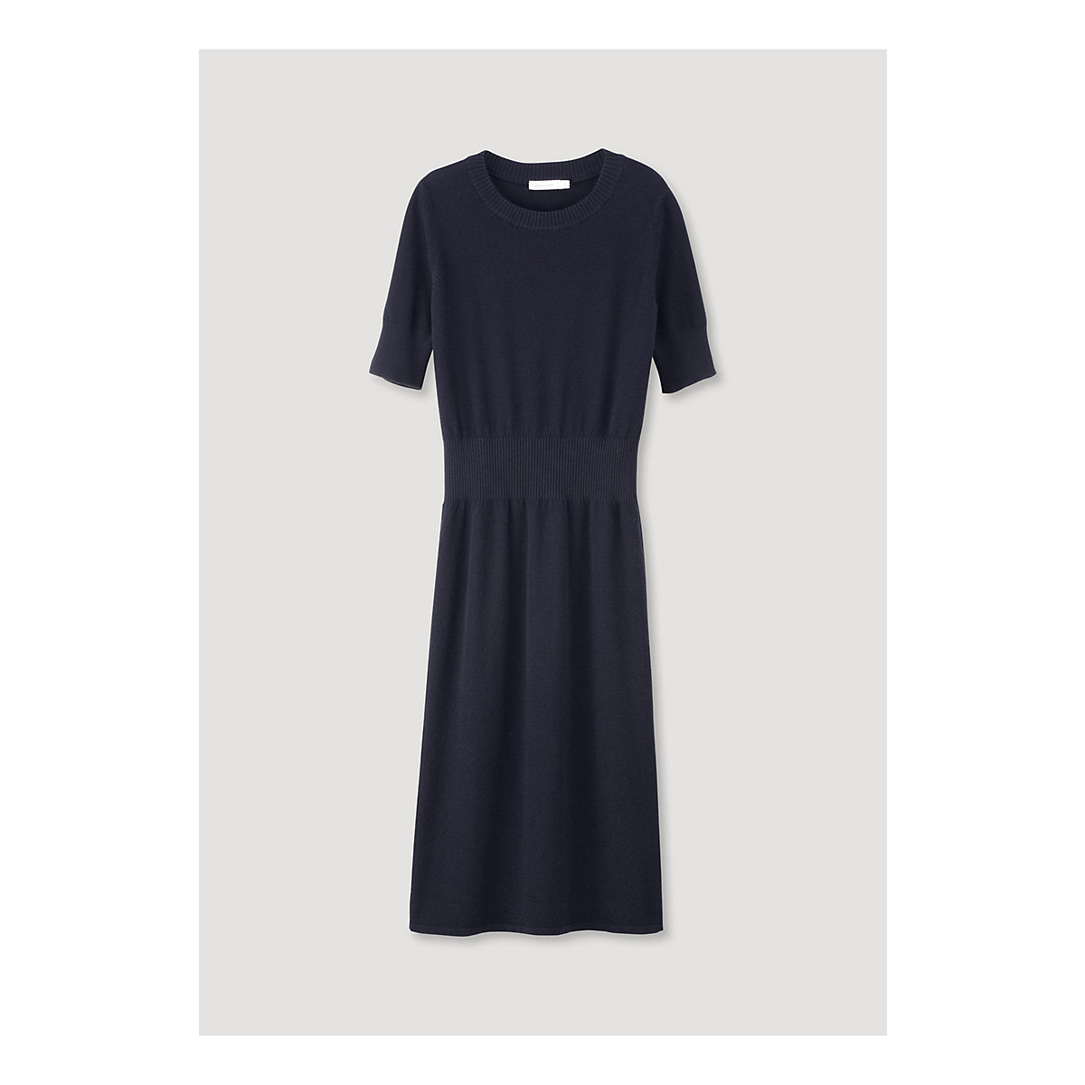 hessnatur Strickkleid aus reiner Bio-Baumwolle dunkelblau hessnatur Strickkleid aus reiner Bio-Baumwolle dunkelblau