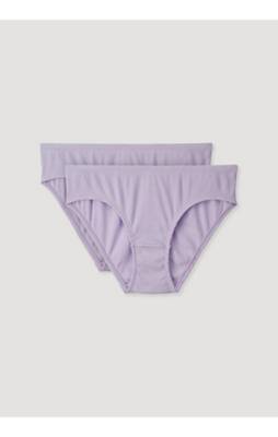 hessnatur Hüftslip PureDAILY im 2er-Set aus reiner Bio-Baumwolle lila