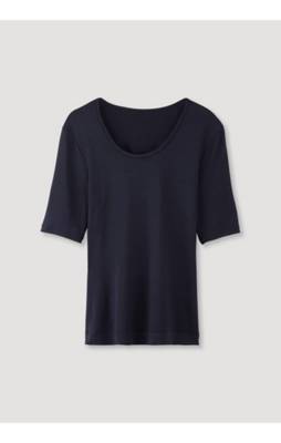 hessnatur Shirt Kurzarm aus TENCEL™Modal dunkelblau