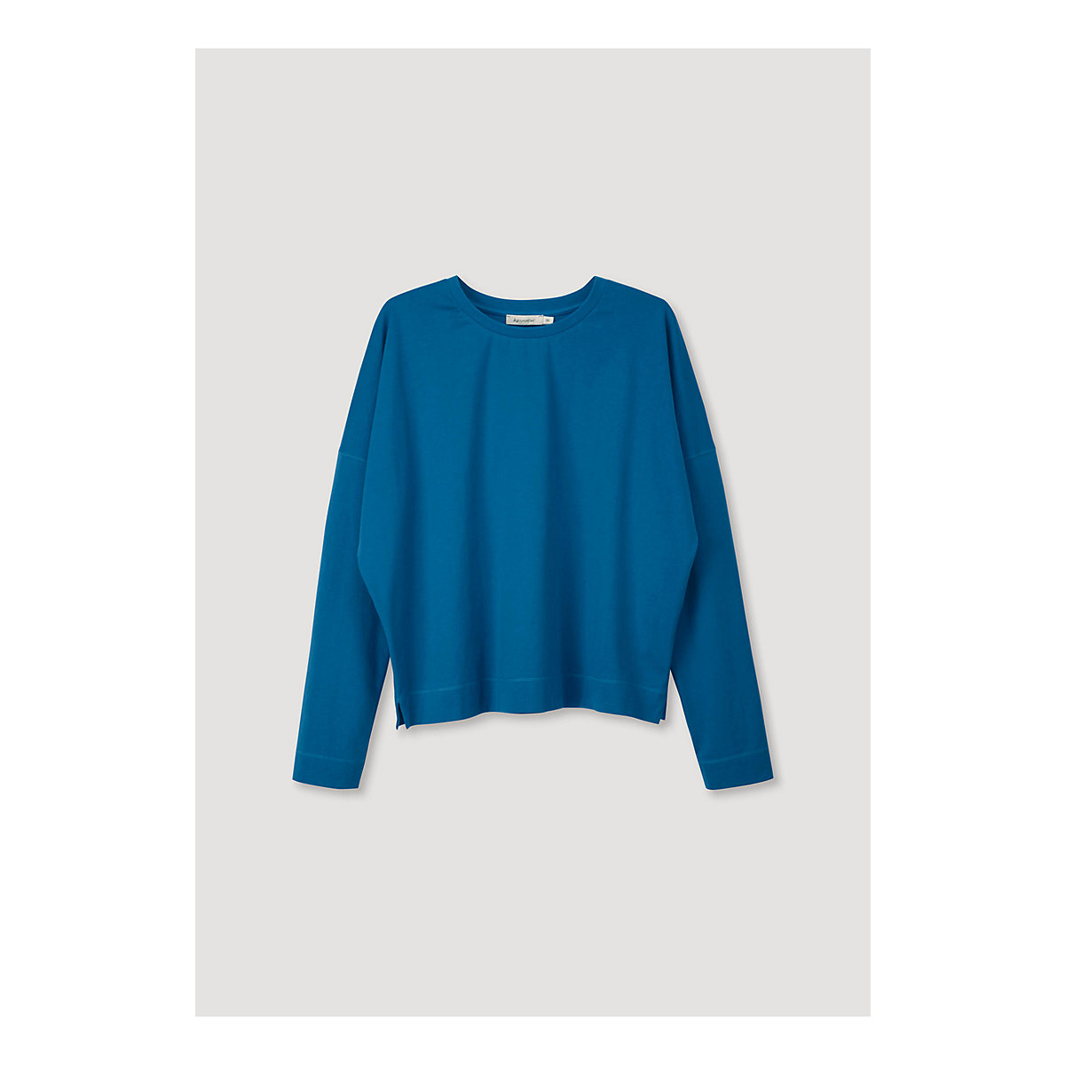 hessnatur Langarm-Shirt Langarm aus reiner Bio-Baumwolle blau