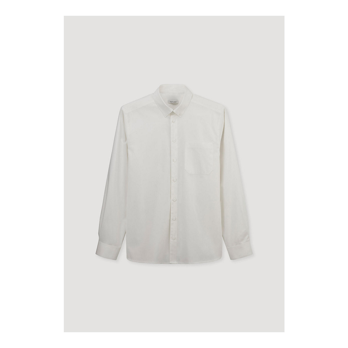 hessnatur Oxford Hemd Modern Fit aus reiner Bio-Baumwolle offwhite
