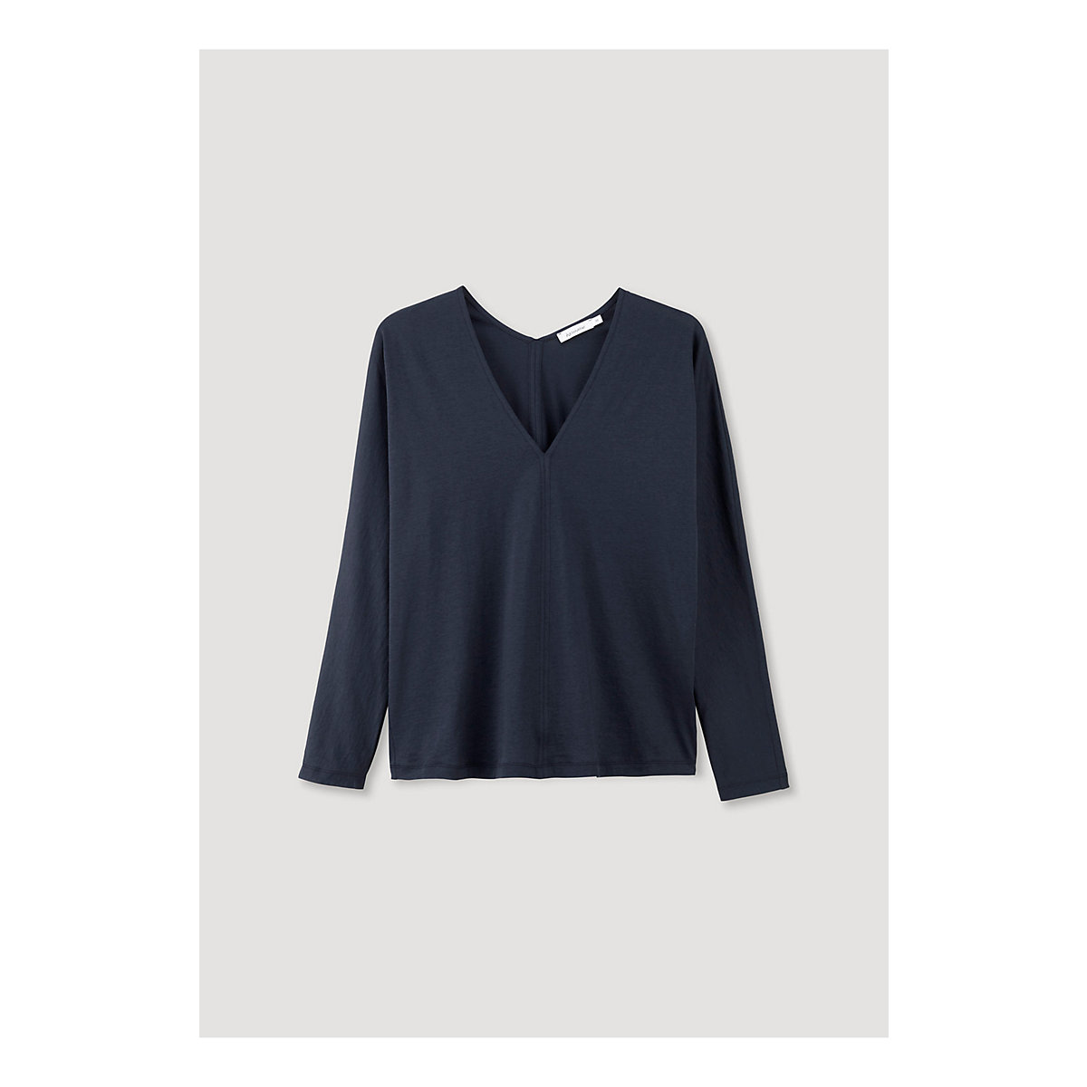 hessnatur Shirt Langarm aus reiner Bio-Baumwolle dunkelblau