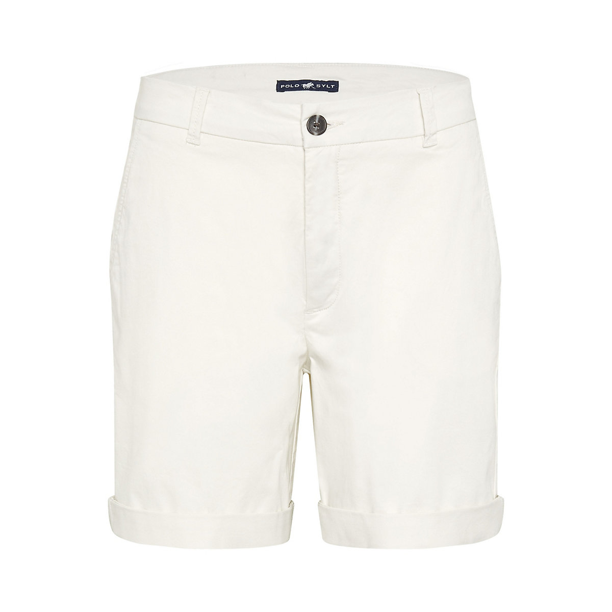 POLO SYLT Bermuda Shorts aus Stretch-Twill Shorts weiß