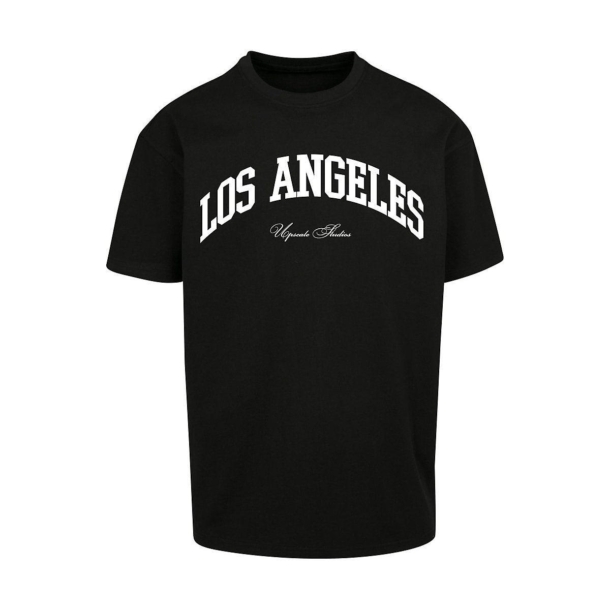 MT Upscale T-Shirt L.A. College Oversize Tee Black schwarz
