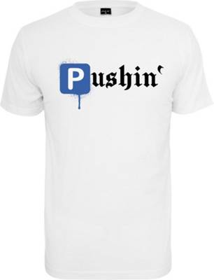 Mister Tee Pushin P Tee Black weiß