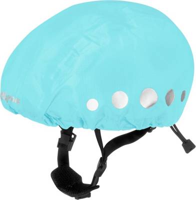 Playshoes Kinder Regenhut Regenüberzug für Fahrradhelme türkis