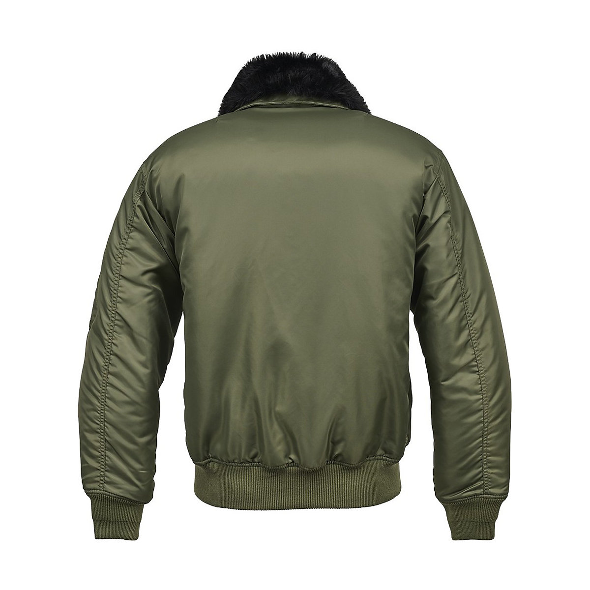 Brandit Jacke MA2 Jacket Fur Collar in Black grün AN7781
