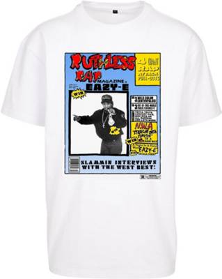 Mister Tee T-Shirt Eazy-E Rap Magazine Oversize Tee White weiß