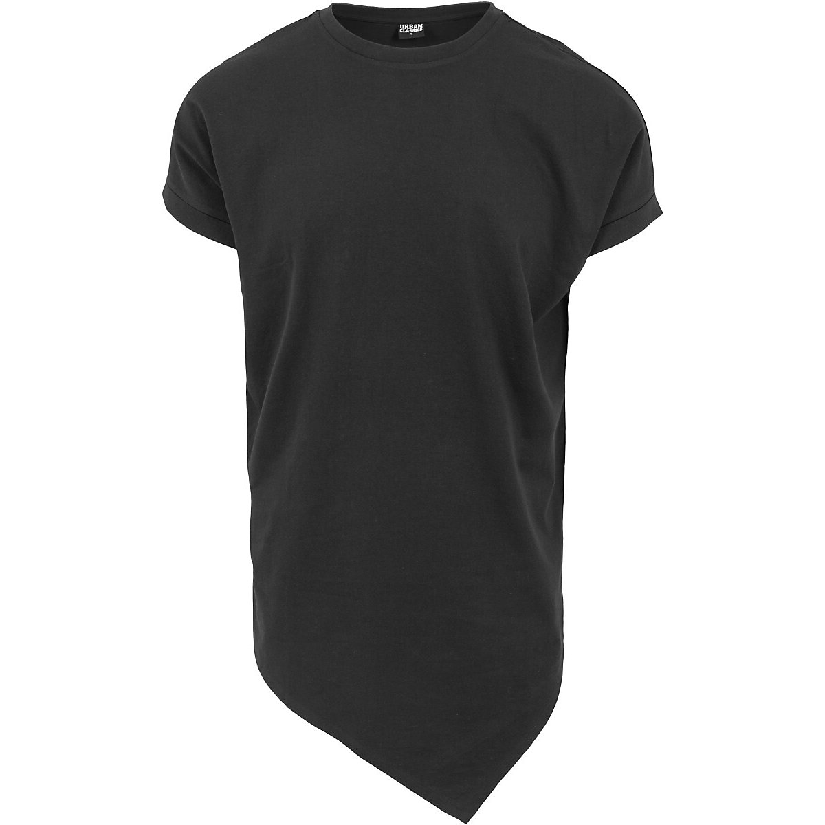 Urban Classics T-Shirt Asymetric Long Tee Black schwarz
