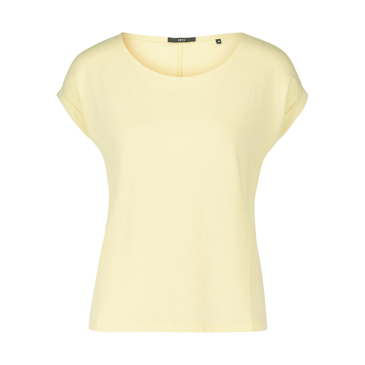 zero zero Shirt oversized mit Rundhalsausschnitt gelb