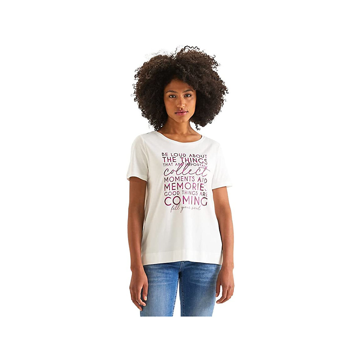 Street One T-Shirt für Mädchen offwhite