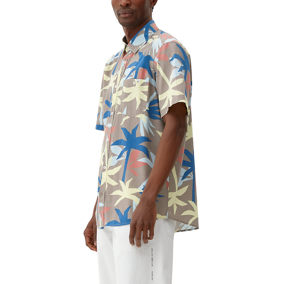 s.Oliver Regular: Hemd aus Viskosemix Kurzarmhemden mehrfarbig