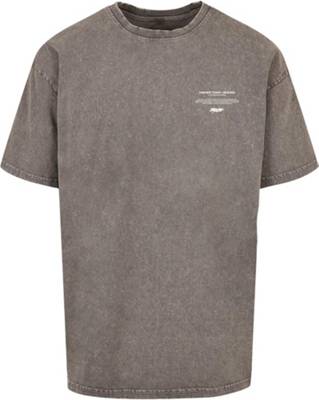 MJ Gonzales T-Shirt Higher Than Heaven V.2 Acid Washed Heavy Oversize Tee Black grau