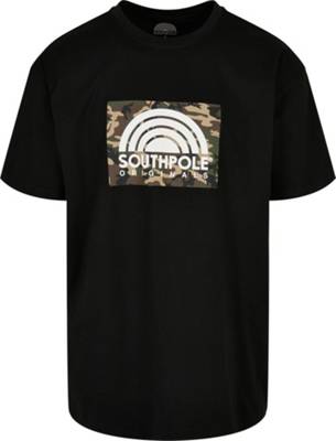 SOUTHPOLE® Southpole Camo Logo Tee Black schwarz
