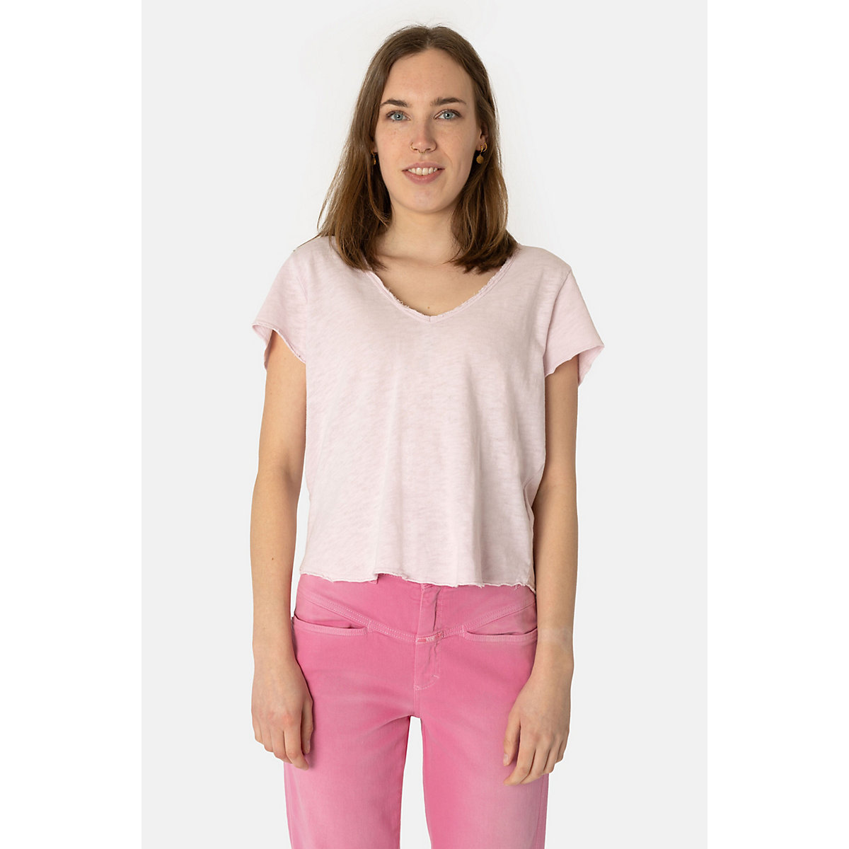 American Vintage T-Shirt Sonoma V-Neck pink