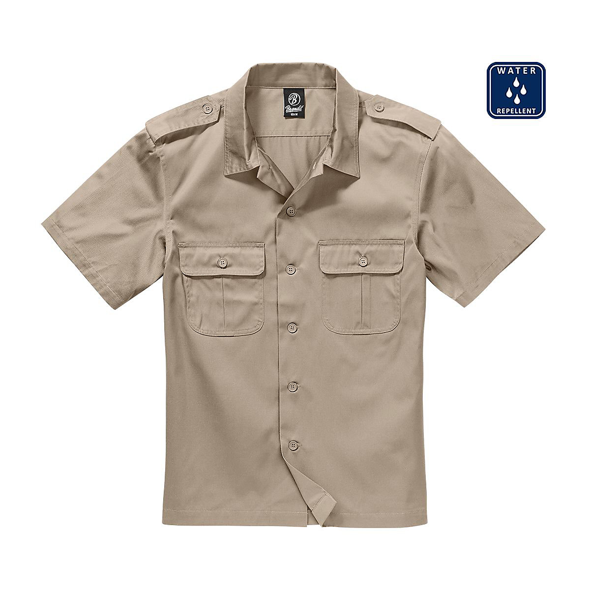 Brandit Hemd US Shirt 1/2 Arm in Olive beige