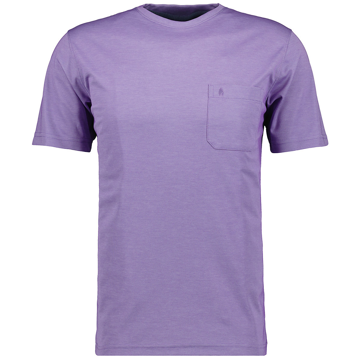 RAGMAN Softknit T-Shirt Rundhals mit Brusttasche T-Shirts flieder