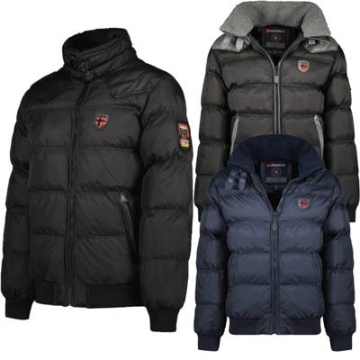 GEOGRAPHICAL NORWAY Winterjacken Quilted Jacket Men schwarz/grau