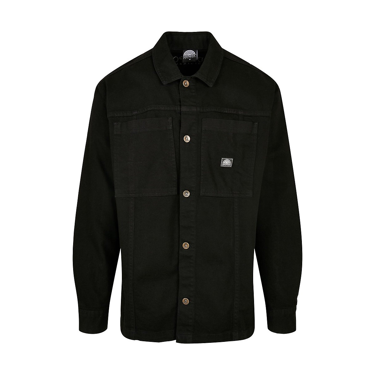SOUTHPOLE® Southpole Oversized Cotton Shirt Black schwarz