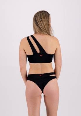 NIKE swim Bikinioberteil Swoosh Block Bikini-Oberteile schwarz