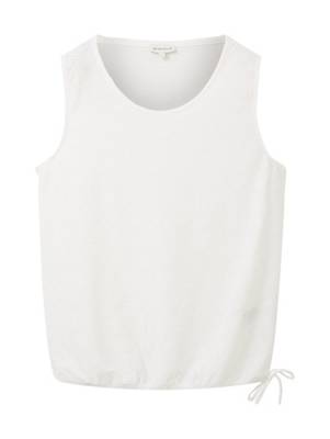 TOM TAILOR T-Shirt Top mit Spitzendetails T-Shirts weiß