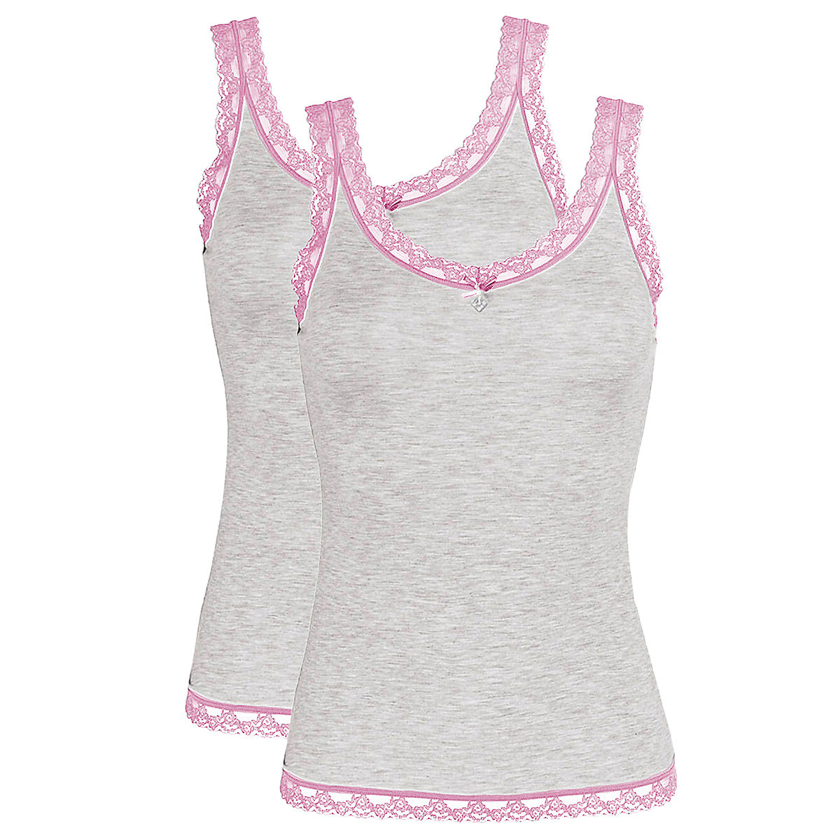 Like It! Shirt 2er Pack Kim Unterhemden rosa