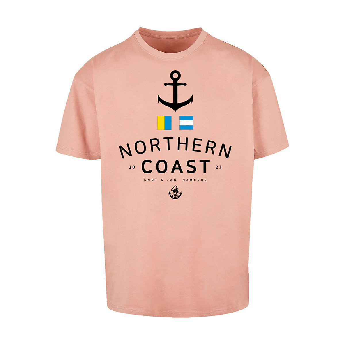 F4NT4STIC Nordsee Nordic Coast Knut & Jan Hamburg T-Shirts beige