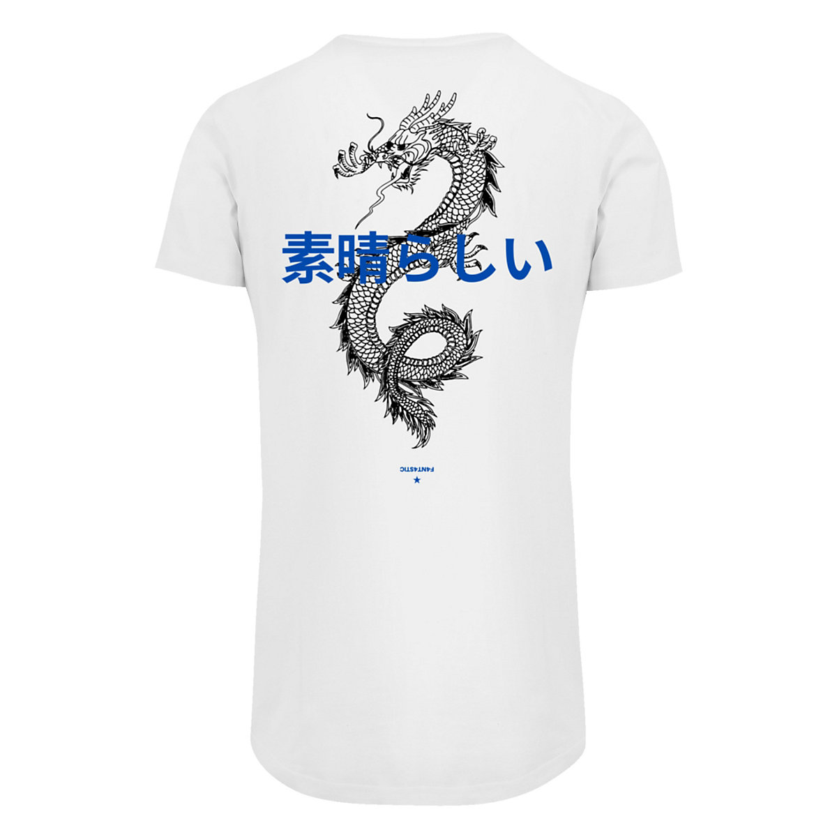 F4NT4STIC PLUS SIZE Dragon Drache Japan T-Shirts weiß