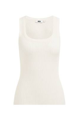 WE Fashion Stricktop Pullover weiß