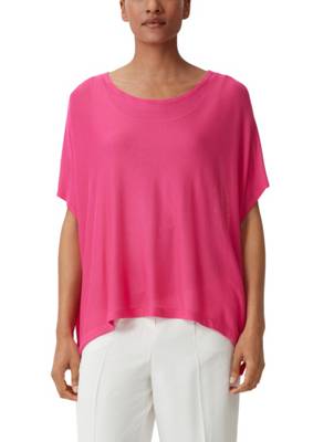 comma Feinstrick-Poncho aus Viskose Ponchos pink