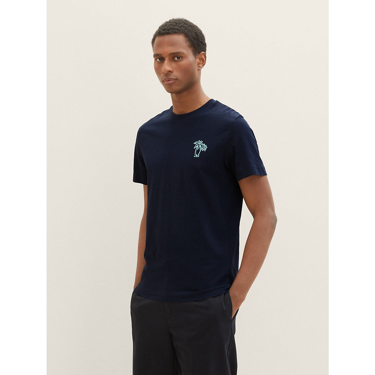 TOM TAILOR T-Shirt T-Shirt mit Motivprint T-Shirts blau