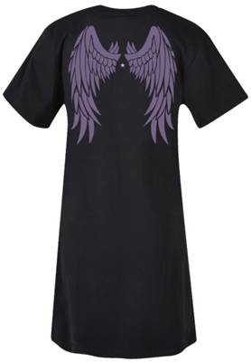 F4NT4STIC Engel Damen T-Shirt Kleid Kleider schwarz