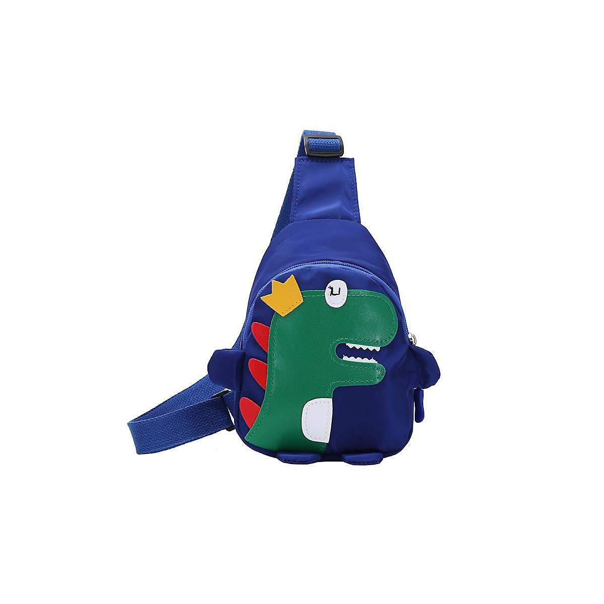 Syntek Dinosaurier Kinderbrusttasche Kindertasche Einzelne Schulter Crossbody Tasche Cartoon niedlich Kinder Geschenk mehrfarbig
