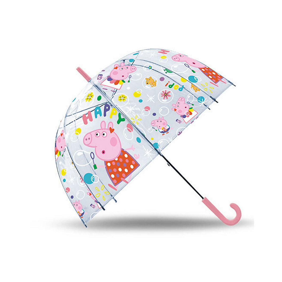 Kids Licensing Peppa Pig Regenschirm Peppa und George Durchmesser 70cm bunt