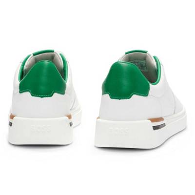BOSS, Herren Sneaker low - Clint Tenn ltvp, Halbschuh, Echtleder, Logo Sneakers Low, grün mirapodo