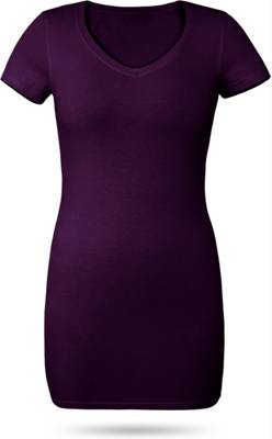 normani® Figurbetontes T-Shirt mit V-Ausschnitt Siena T-Shirts bordeaux