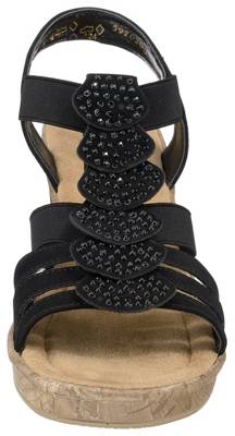 rieker damensandalen schwarz