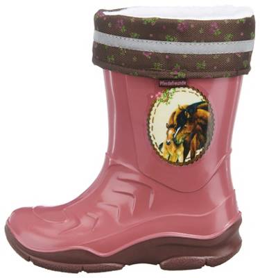 Pferdefreunde Gummistiefel für Mädchen, gefüttert 2