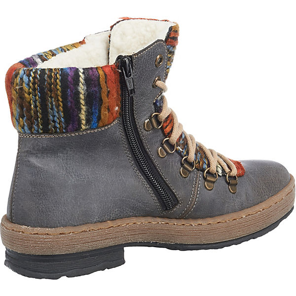 Rieker, rieker Gute Stiefeletten, grau-kombi Gute rieker Qualität beliebte Schuhe d19849 Rieker, rieker Gute Stiefeletten, grau-kombi Gute rieker Qualität beliebte Schuhe d19849