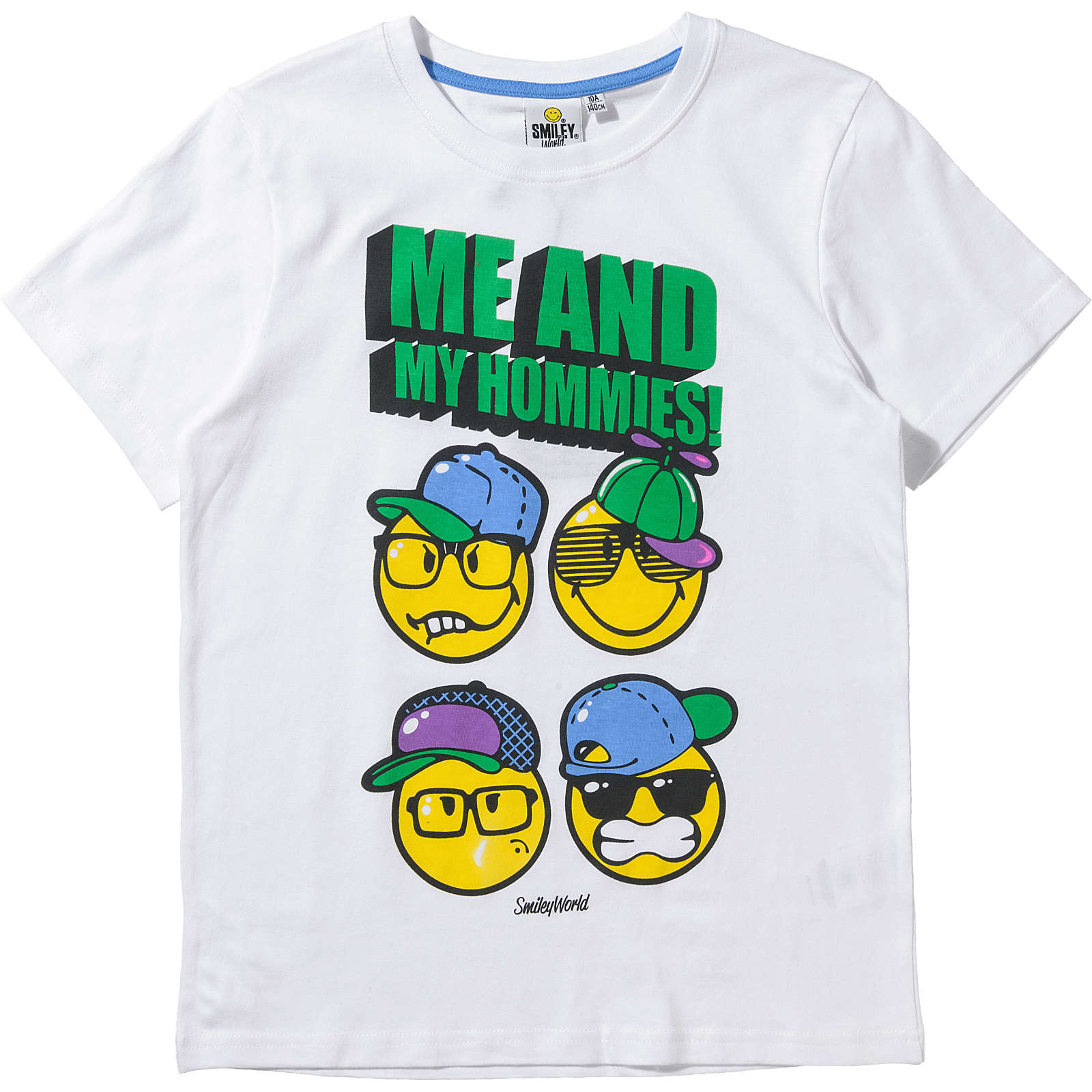 Image of SMILEY WORLD WORLD T-Shirt für Jungen weiß Junge Gr. 116