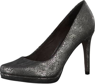 tamaris plateau pumps silber